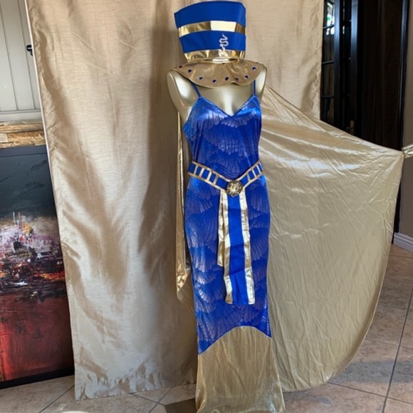 Halloween Cosplay Costume Women Sexy Egyptian Pharoah Queen Princess Cleopatra - Picture 8 of 8